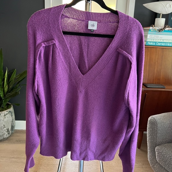cabi Clothing Sweaters - Cabi clothing purple V-neck sweater